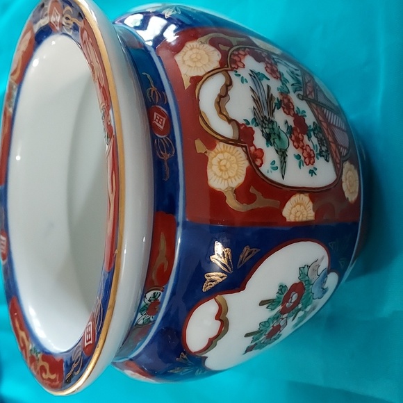 VINTAGE Gold Imari Porcelain  Bowl/Vase - Picture 2 of 8